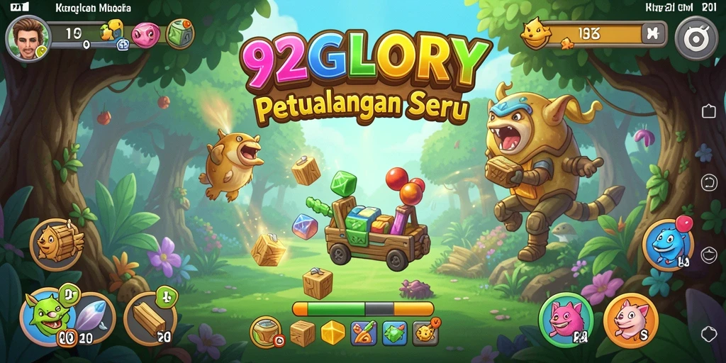 Tangkapan layar utama 92GLORY menampilkan gameplay menarik dari teka-teki.
