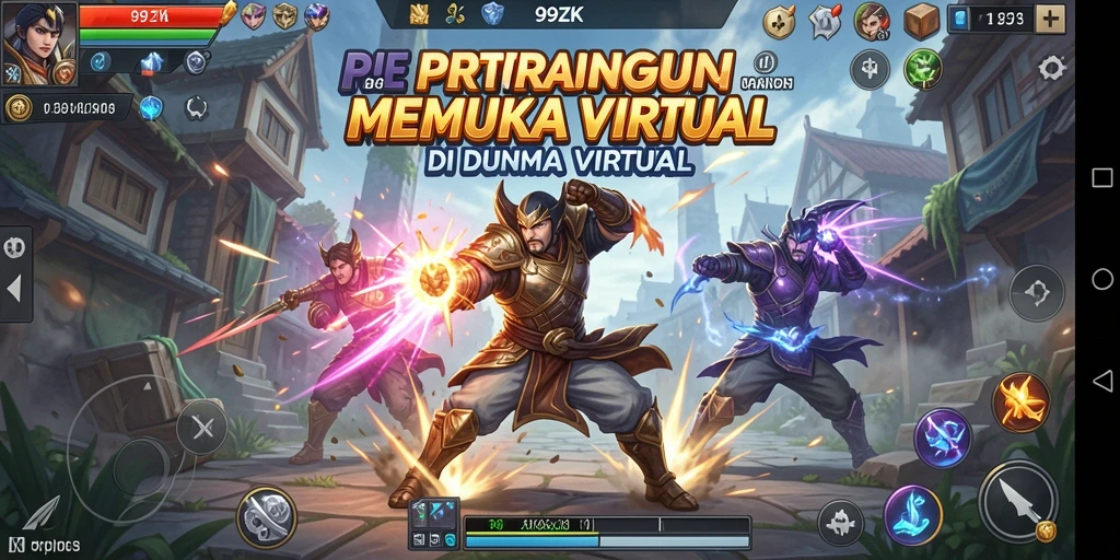 Tangkapan layar 99ZK menampilkan aksi pertarungan yang mendebarkan.