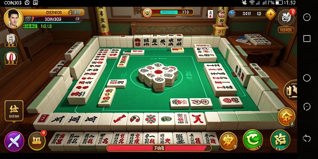 Tangkapan layar gameplay COIN303 menampilkan keseruan permainan Mahjong.