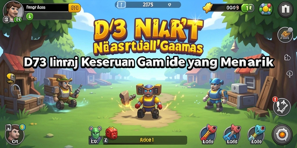 Gambar tampilan gameplay D73 menunjukkan dunia Idle yang dinamis dan menarik.