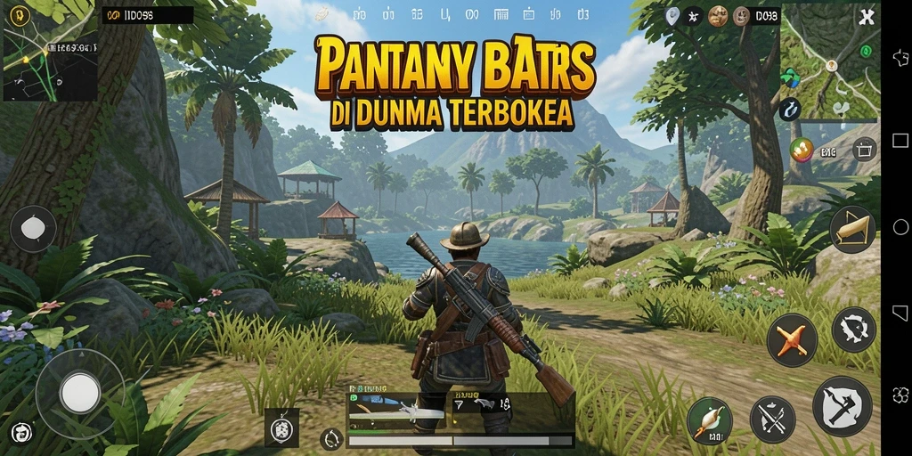 Gameplay ID098 yang menampilkan eksplorasi dunia terbuka yang luas.