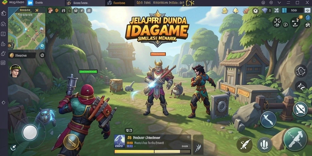 Tampilan gameplay IDAGAME yang menarik dan interaktif.