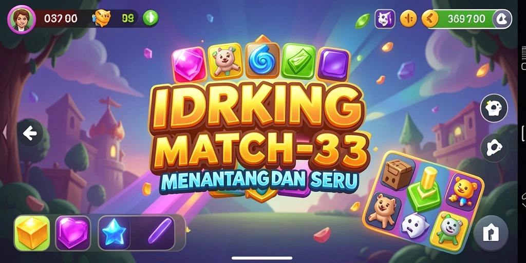 Tampilan gameplay yang seru dalam IDRKING.