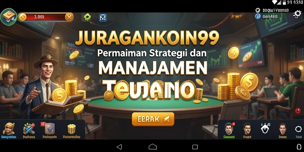 Gameplay menarik JURAGANKOIN99 saat mengelola bisnis.