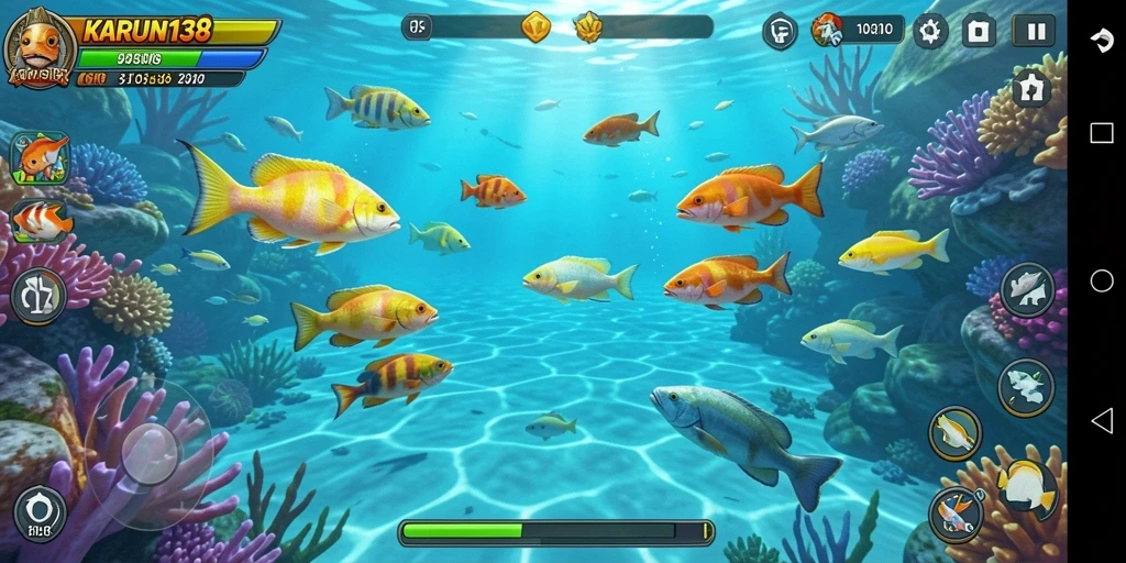 Tampilan menakjubkan dari gameplay Tembak Ikan yang seru.