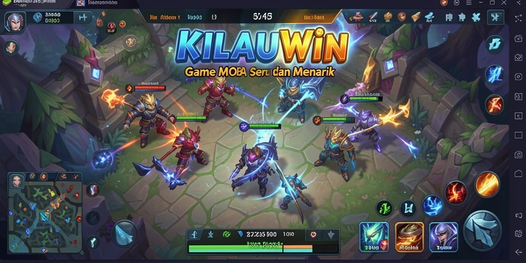 Tampilan gameplay memukau dengan aksi pertempuran yang seru.