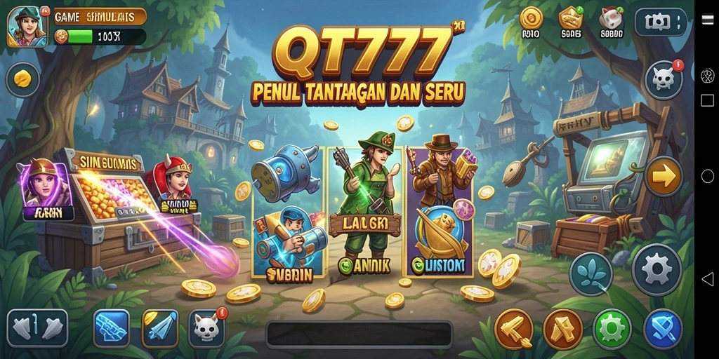 Tangkapan layar gameplay QT777 yang menarik dan interaktif.