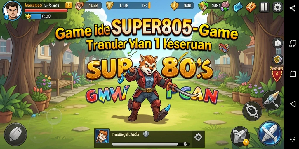 Tangkapan layar gameplay <strong>SUPER805</strong> menampilkan aksi seru dan strategi mengelola sumber daya.