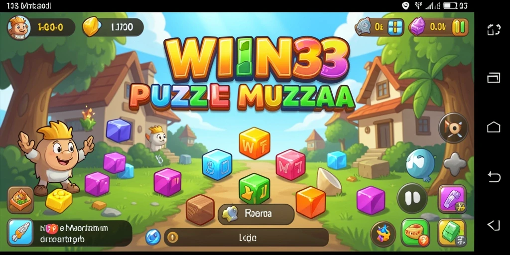 Screenshot gameplay WIN33 menampilkan aksi teka-teki yang seru dan mengasyikkan.